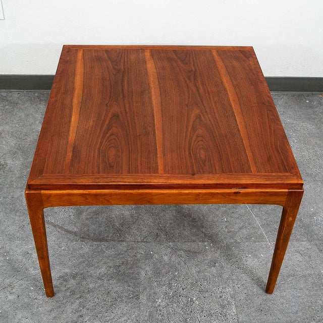 Brown Mid Century Modern End Table Lane Side Walnut Vintage Square MCM Style 997-06 For Sale - Image 8 of 10