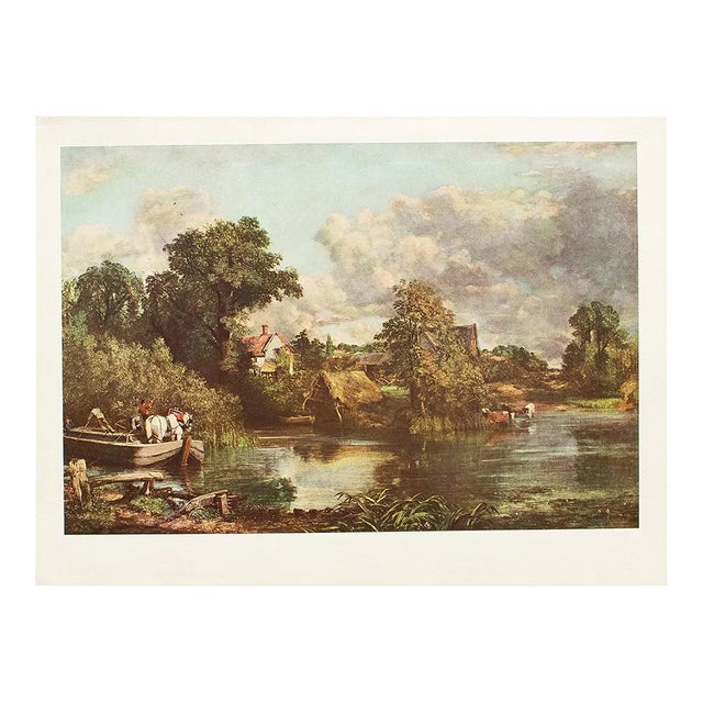 1950s After John Constable, "The White Horse" Full-Color Print For Sale
