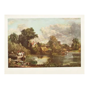 1950s After John Constable, "The White Horse" Full-Color Print