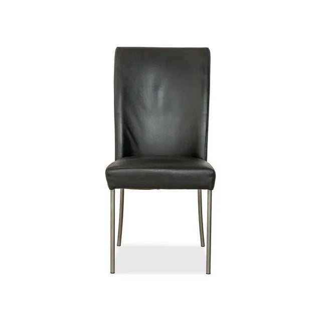 Black Leather Chairs from Bert Plantagie, Set of 4 For Sale - Image 10 of 11