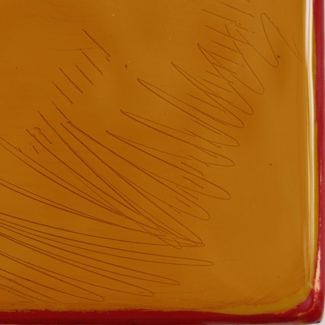 The Window 379 - Contemporary Shiny Resin Minimalist Brown Yellow Tone Artwork by Ricky Hunt For Sale - Image 4 of 9