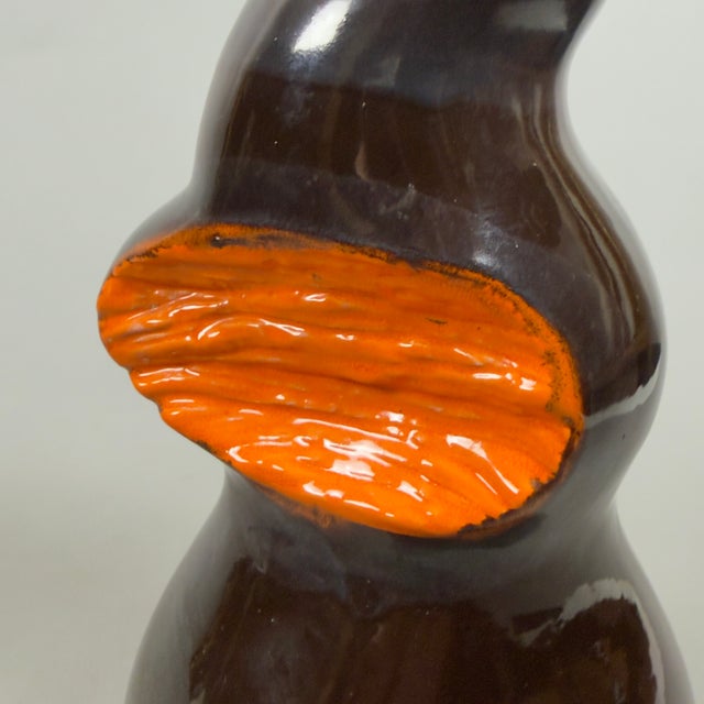 Brown Space Age Ceramic Vase by Ignoto for Artigianato Italiano, 1970s For Sale - Image 8 of 12