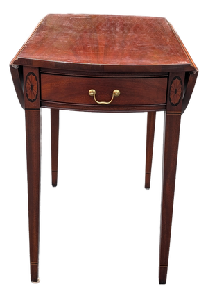 Vintage Hickory Chair Company Federal Style Mahogany Pembroke Drop Leaf Table
