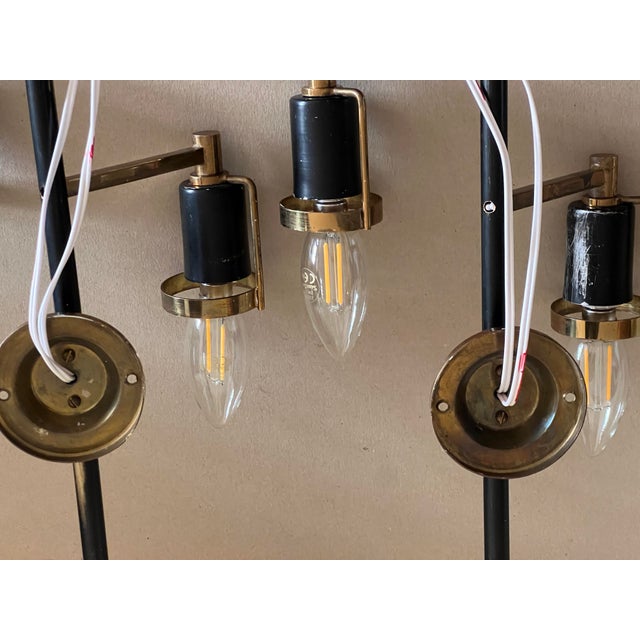 1950s Large Italian Wall Lights, 1950s, Set of 2 For Sale - Image 5 of 9