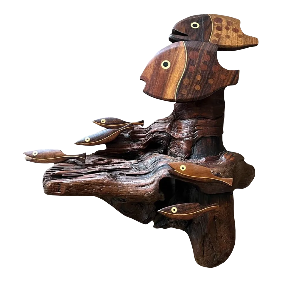 Vintage 1970s Heinz Norhausen Mid-Century Modern Parquet Exotic