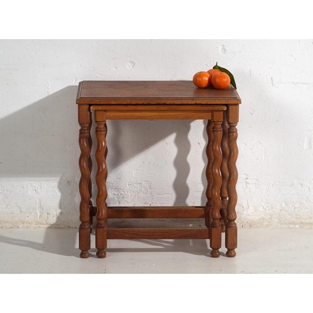 Nesting Tables in Oak, Set of 2 For Sale - Image 11 of 13