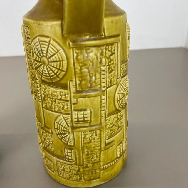 Fat Lava Op Art Pottery Vases from BAY Ceramics, Germany, 1970s, Set of 2 For Sale - Image 17 of 18