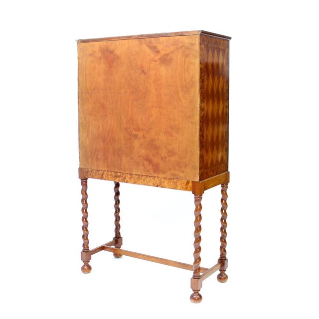Swedish Modern Bar Cabinet in Mahogany and Root Veneer, 1940s For Sale - Image 10 of 18
