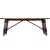 Spritely Home Accent Furniture Mountain Lodge Wood & Metal 51"W Bench, Natural Wood For Sale - Image 4 of 9