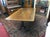 Vintage Banded Mahogany Table, Trestle Style Base Dining Table For Sale - Image 16 of 16
