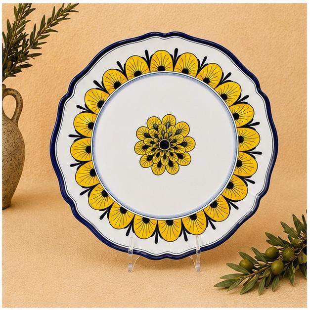 The Stratificata Round Serving Platter brings the artistry and character of traditional Deruta ceramics to a generous...