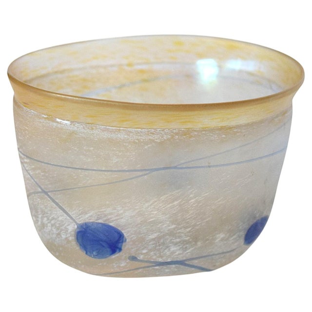 A unique artistic bowl designed by Bertil Vallien for the renowned Swedish glassworks Kosta Boda. The piece dates from...