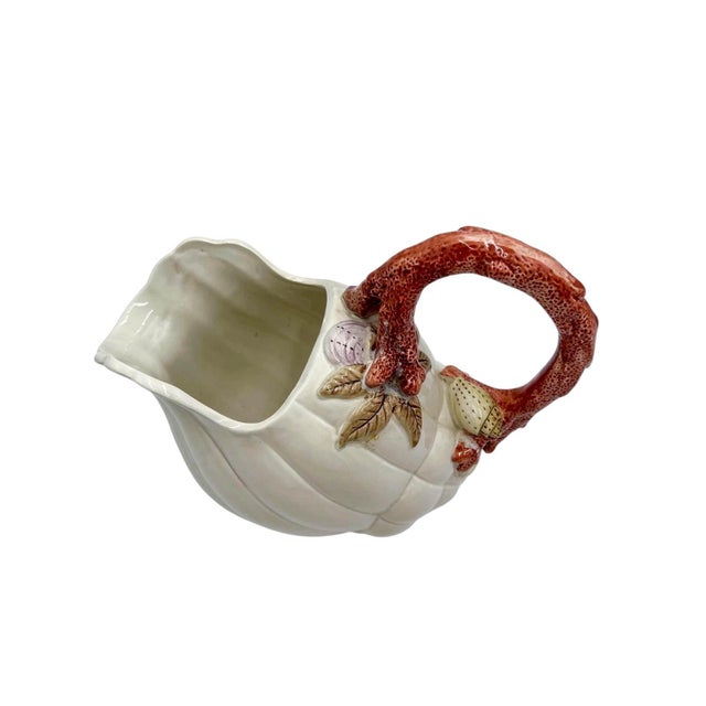 1980s 1980s Fitz & Floyd “Oceana” Shell & Coral Pitcher For Sale - Image 5 of 9