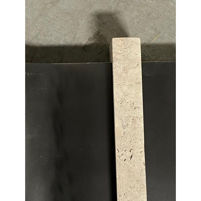 Collision 2.1 Floor Lamp in Iron & Travertine by D´ARK Atelier For Sale - Image 15 of 17