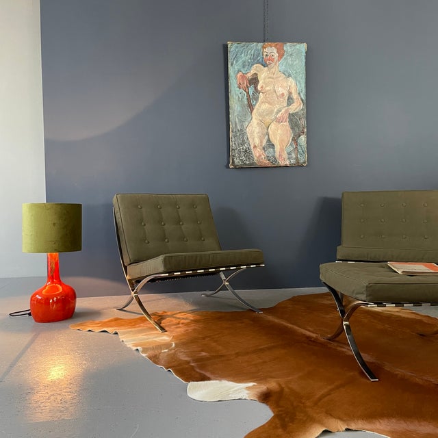 Orange Ceramic Table Lamp, 1970s For Sale - Image 15 of 18