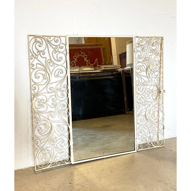 Mid-Century Modern Mirror, 1950s For Sale - Image 3 of 9