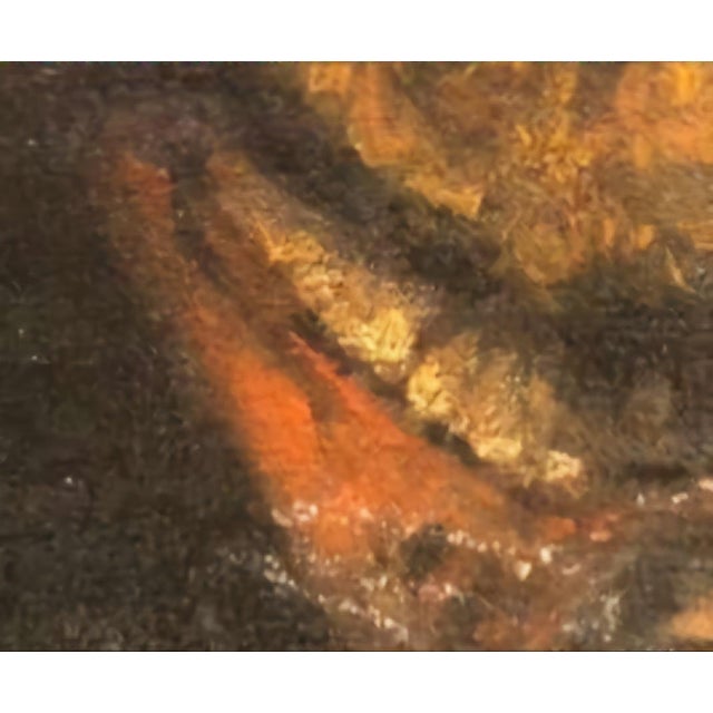 Expressive Tronie of a Bearded Man in a Hat, Oil on Wooden Panel, Late 20th Century For Sale - Image 6 of 9