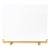 Mid-Century Sculptural Polished Brass & Glass Fireplace Screen For Sale