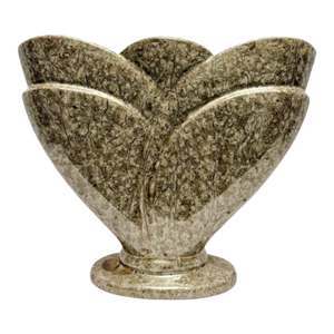 VTG Royal Haeger 12” Fossil Stone Art Deco Ceramic Vase Planter 1999 (St).