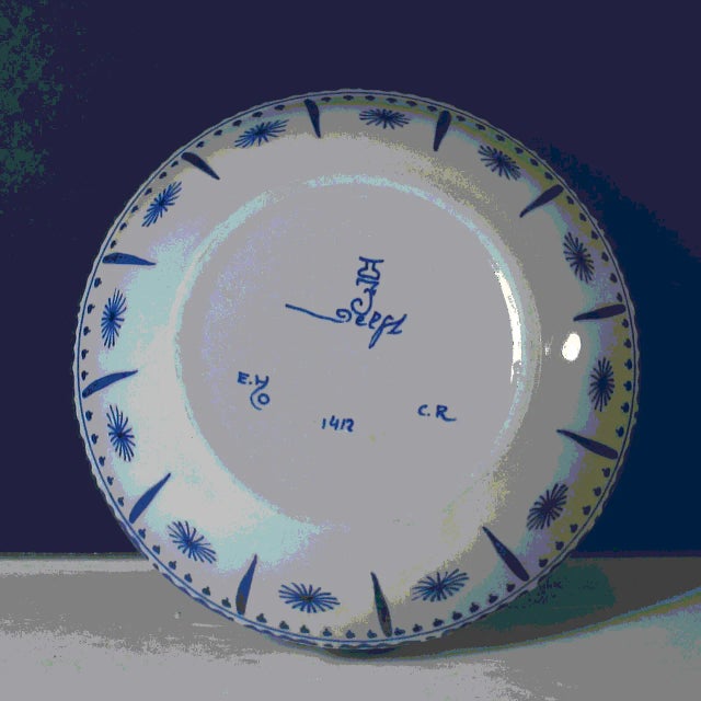 Mid-Century Modern Vintage MCM Delft De Porceleyne Fles Bowl For Sale - Image 3 of 6