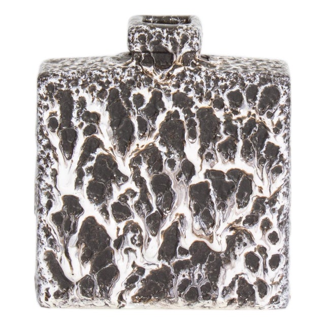 Jopeko Keramik West German Fat Lava Square Vase For Sale