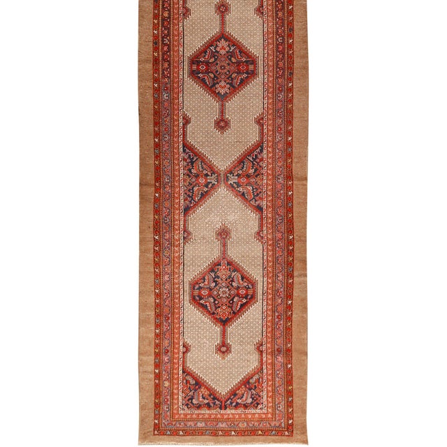 1920s Vintage Oriental Runner Rug 3ft 6in X 16ft 2in For Sale - Image 5 of 8