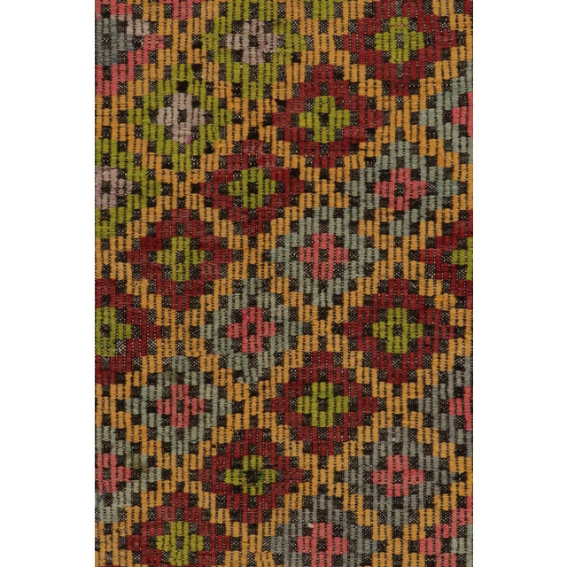 Rug & Kilim Vintage Cecim Kilim in Multicolor Tribal Pattern For Sale - Image 4 of 7