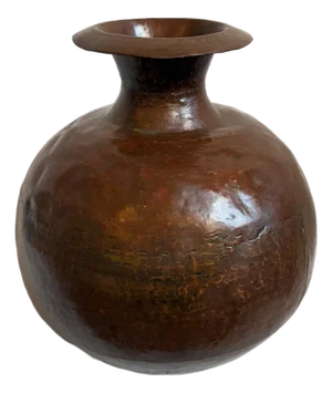 Antique Indian Copper Water Vessel