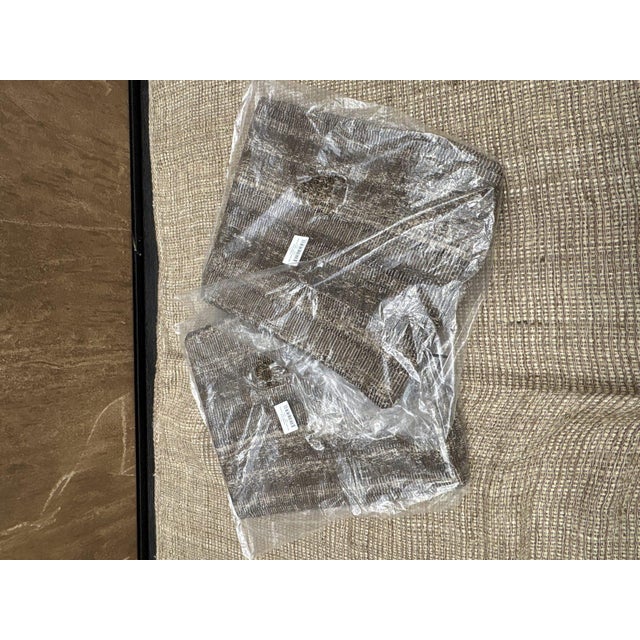 Rh Restoration Hardware Ria Stripe Pillow Covers Set of 2 | 13" X 21" Lumbar | Burnt Caramel For Sale - Image 15 of 17