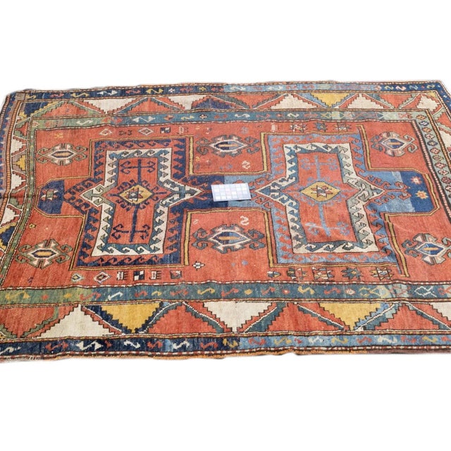 Antique Kazak Rug 5'3'' x 7'2'' For Sale - Image 11 of 11