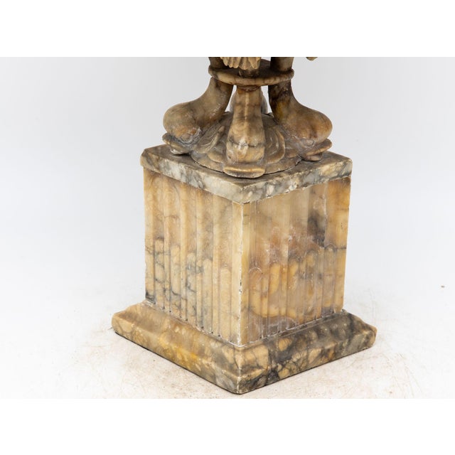 Carved Marble Shaped Neoclassical Urn, Italy 19th Century For Sale - Image 12 of 12
