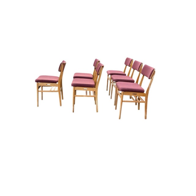 Set of Six Dining Chairs by Vestervig Eriksen for Brdr. Tromborg, Denmark, 1970s For Sale - Image 6 of 10