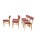 Set of Six Dining Chairs by Vestervig Eriksen for Brdr. Tromborg, Denmark, 1970s For Sale - Image 6 of 10