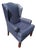 Elevate Your Living Space With This Exquisite Ethan Allen Genuine Leather Wingback Armchair For Sale