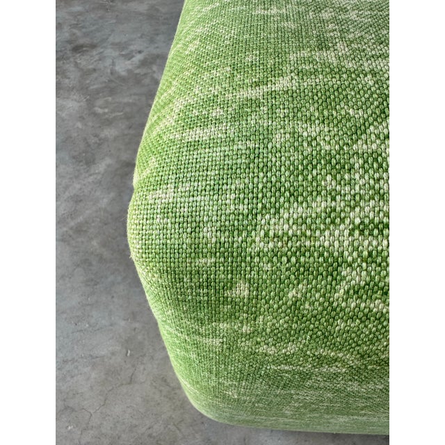 70s Postmodern Vladimir Kagan Style Upholstered Waterfall Bench/ Sold For Sale - Image 10 of 12