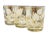 Vintage Culver White and Gold Textured Calla Lilly Old Fashioned Glasses a Set of 3 For Sale - Image 9 of 9