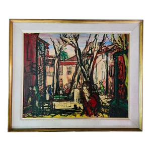Michel Marie Poulain Signed Oil Painting