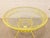 Mid 20th Century Styled After Arthur Umanoff Vintage Yellow Patio Dining Set With Glass Top Table and Four Chairs For Sale - Image 10 of 12