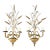 Antique French Gilded Wheat Sheaf Wall Sconces -a Pair For Sale