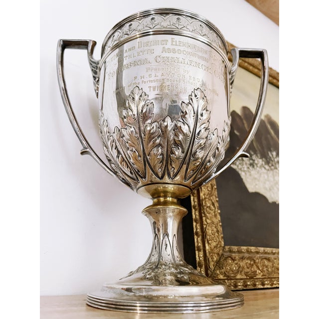 1898 Silver Plated English Football Trophy For Sale In New York - Image 6 of 9