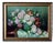 Floral Still Life, Early 20th Century, Chromolithograph on Canvas, Framed For Sale