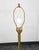 1960s 1960s Mid Century Modern Floor Lamp Side Table Brass Round Built Side Table Lighting For Sale - Image 5 of 11