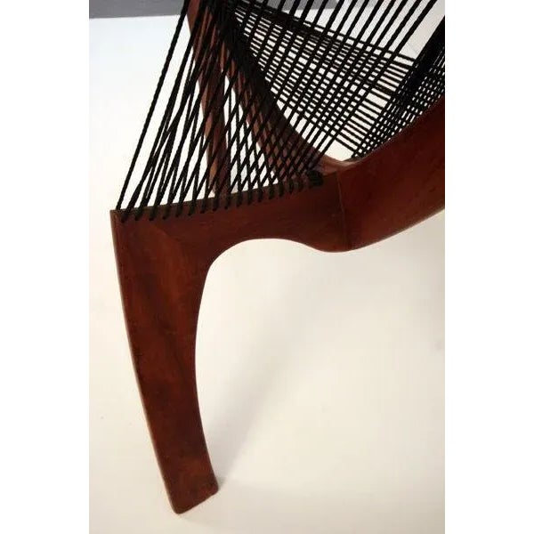 1960s Harp Chair Attributed to Jorgen Hovelskov For Sale - Image 5 of 9