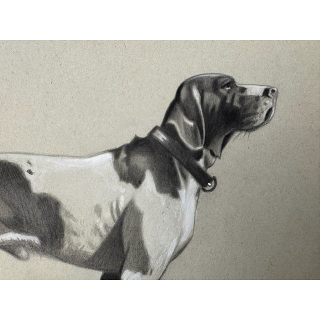 Original graphite pencil drawing by American artist and illustrator Theodore E. Schrock (1879–1952), depicting a standing...