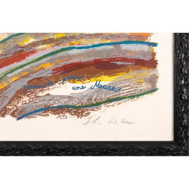 Theo Tobiasse - Serenade Pour Une Muse, C. 1990 Signed Contemporary Lithograph 1 For Sale - Image 4 of 5