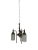 - An exquisite three-arm bronze ceiling chandelier featuring high-quality glasswork, Germany circa 1920. - The fixture...