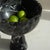 Postmodern XL Black-Green Levanto Marble Pedestal Bowl from Kiwano Concept For Sale - Image 3 of 5