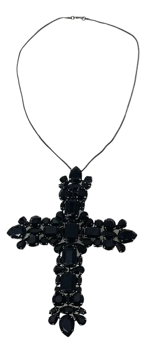 Cross Pendant Necklace attributed to Gianfranco Ferré, Italy, 1990s