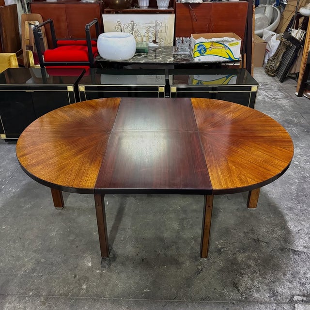 Brown Extendable Table by Ico Parisi for MIM Roma, 1960s For Sale - Image 8 of 9