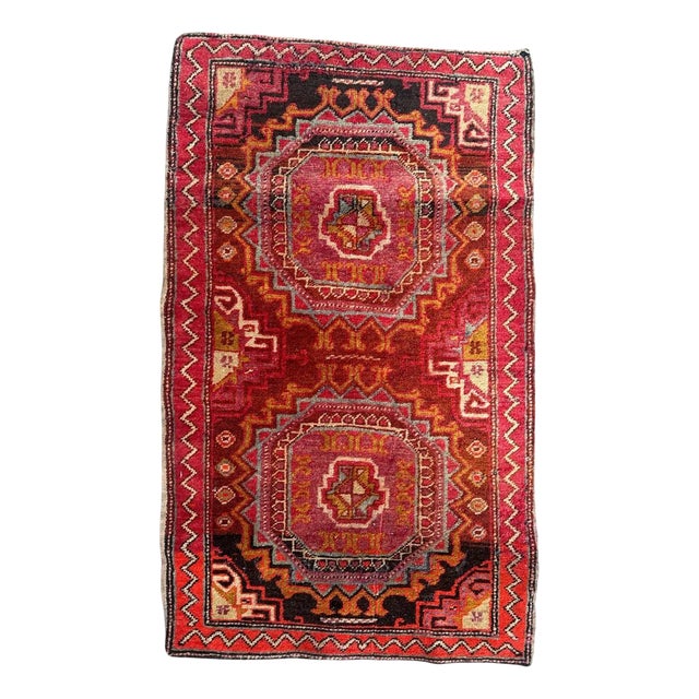 Small Mid-Century Azerbaijan Rug, 1950s For Sale